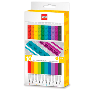 Caneta Gel 10 Cores Lego - Jandaia